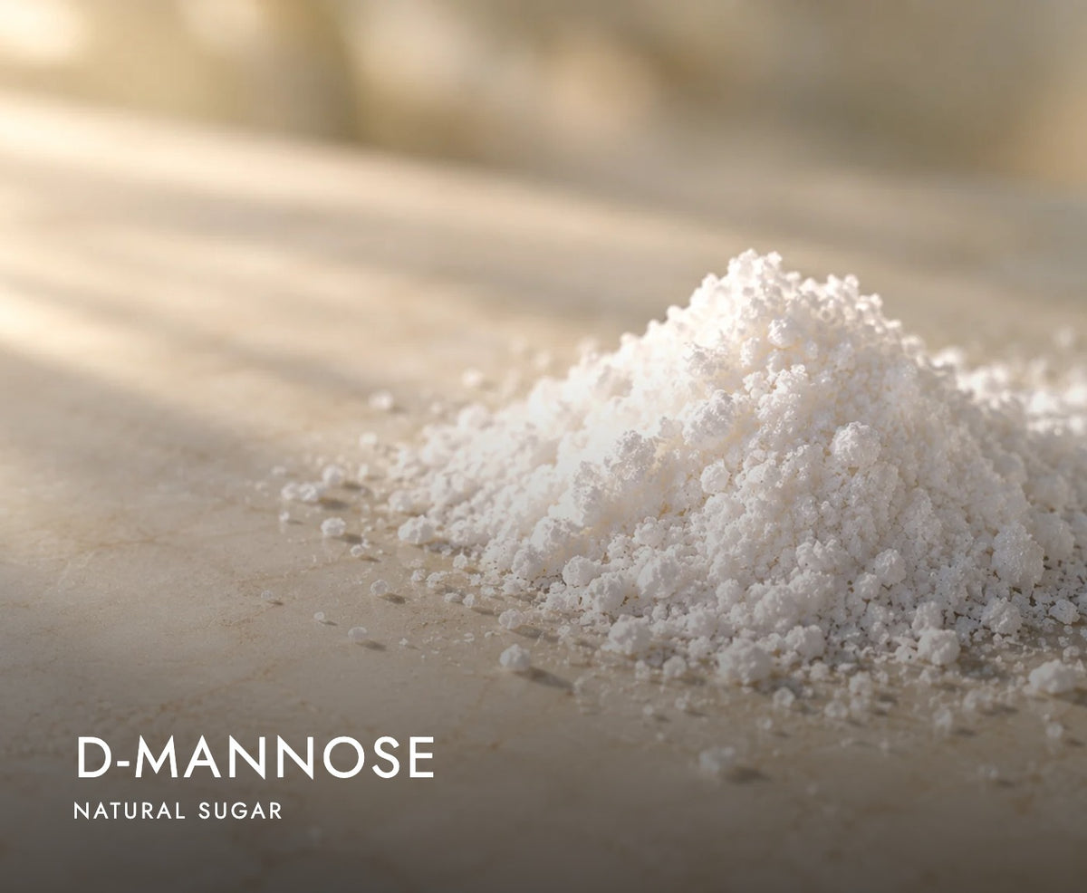 Mound of white powder on light beige table.