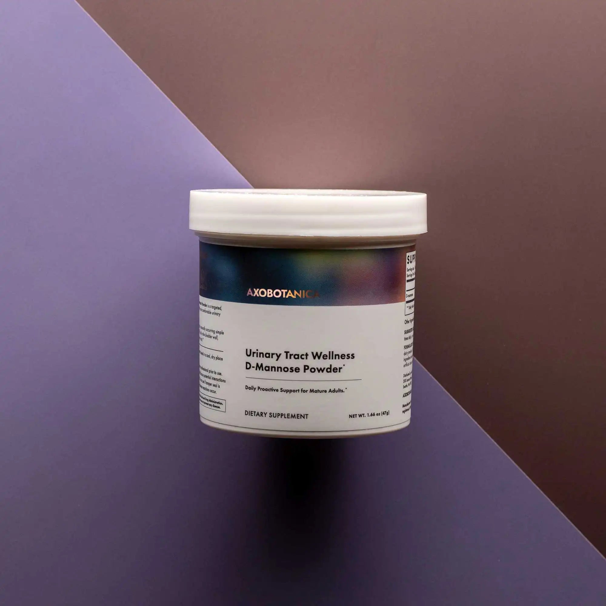 Jar of Axobotanica's Urinary Tract Wellness D-Mannose Powder