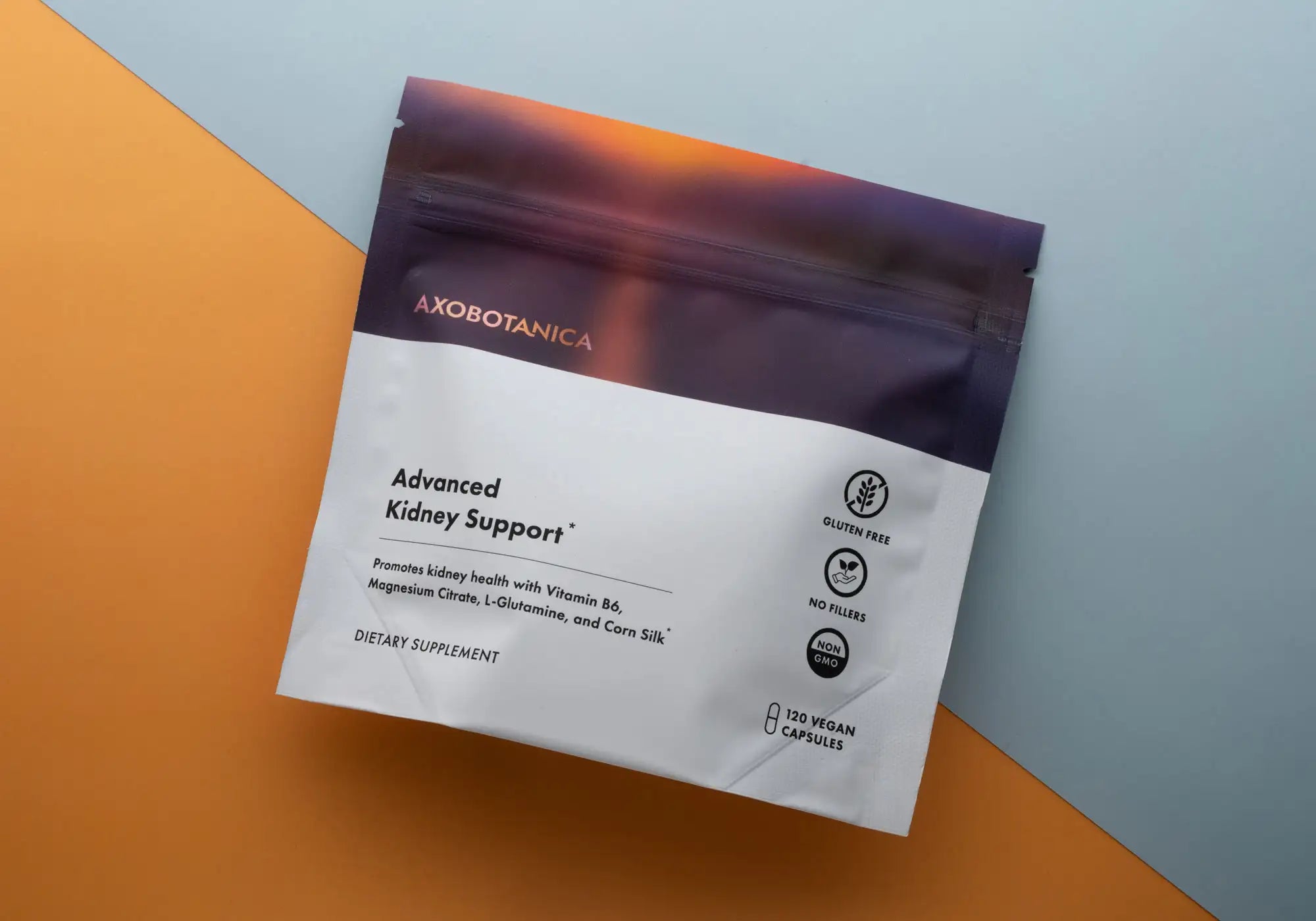 Advanced Kidney Support on colored background