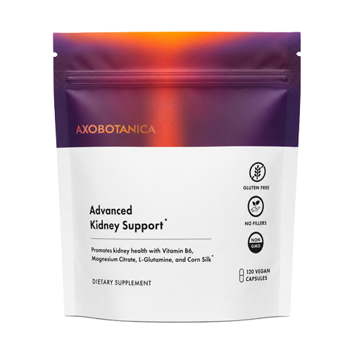 Axobotanica Advanced Kidney Support supplement package on a white background