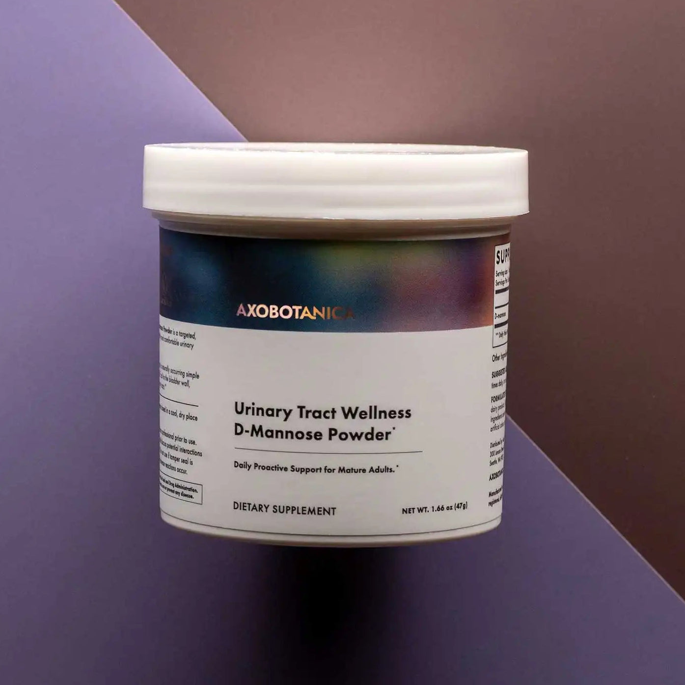Jar of Axobotanica's Urinary Tract Wellness D-Mannose Powder